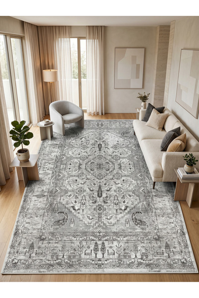 Rose'n Home ARTE VN069 Vintage Klasik Desenli Renkli Dekoratif Salon Mutfak K...