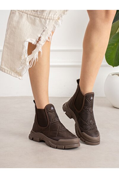 ALEMDAR AYAKKABI Zeli̇a Brown Fur Women's Boots
