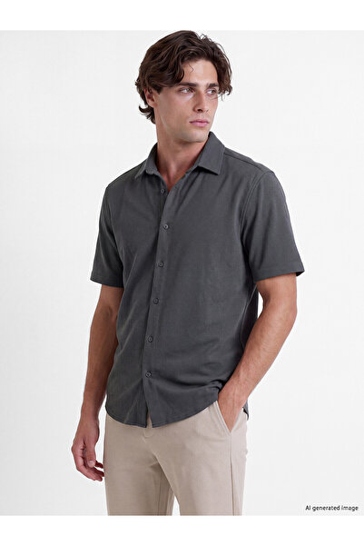 LC Waikiki Lcw Vision Gray Regular Fit Men's Shirt