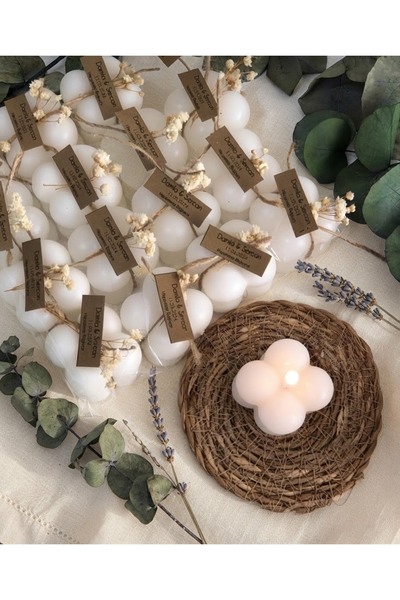Mapel 50 Adet Bubble Mum, Nişan, Nikah, Kına, Sünnet, Doğum hediyelikleri