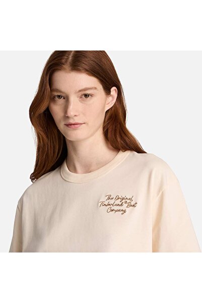 Timberland Elevated Short Sleeves Tee Kadin Bej Tshirt