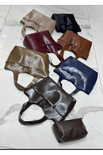 GlowSa Women's Large Size Puppy Belt Detail Shoulder Bag