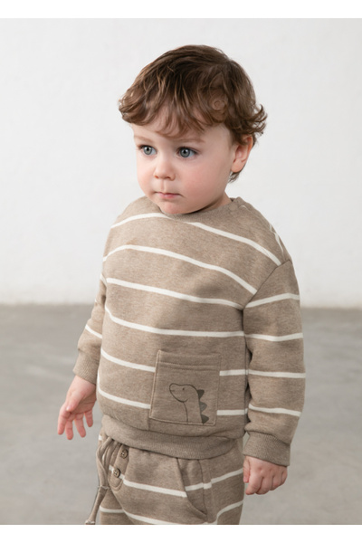 MAYORAL Erkek Bebek Baskılı Cepli Sweatshirt 2416