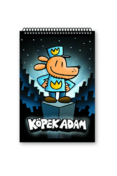 Altın Kitaplar Köpek Adam Not Defteri - 1, 10x16 cm, 60 Yaprak