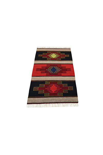 Yeni El Dokuma Görkemli Enfes Şarkışla Sivas Yün Kilim 7410