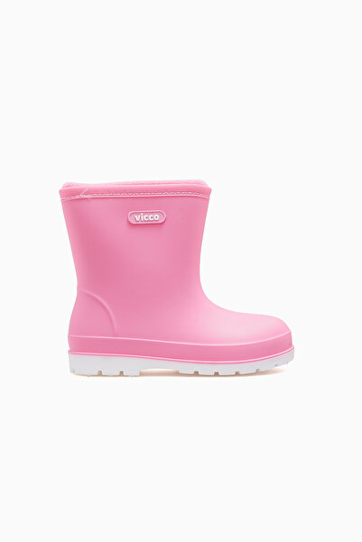 Vicco Mellow Girls' Fleece Waterproof Rain Boots 26K 946.230 Bk Pink