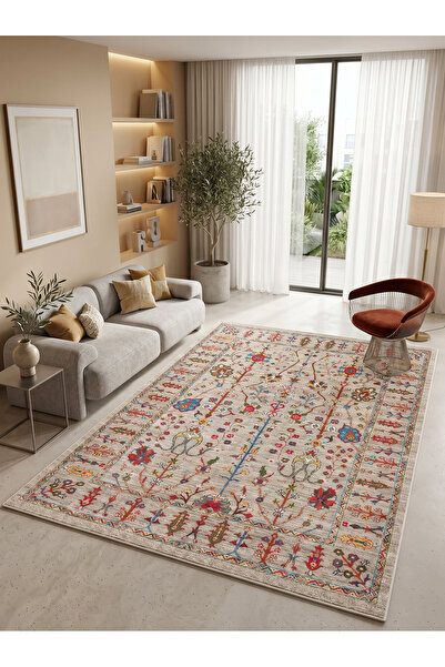 Rose'n Home ARTE VN078 Klasik Desenli Figürlü Renkli Dekoratif Salon Mutfak K...