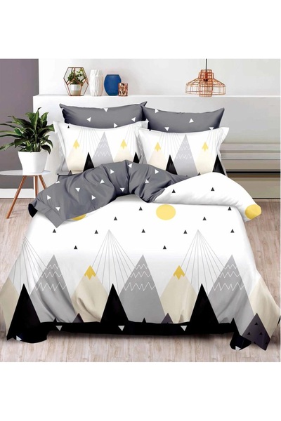 CHIRASO Flannel Bedding Set, 6 Pcs, Fitted Sheet 180x200+25 cm, Duvet Cover 2...