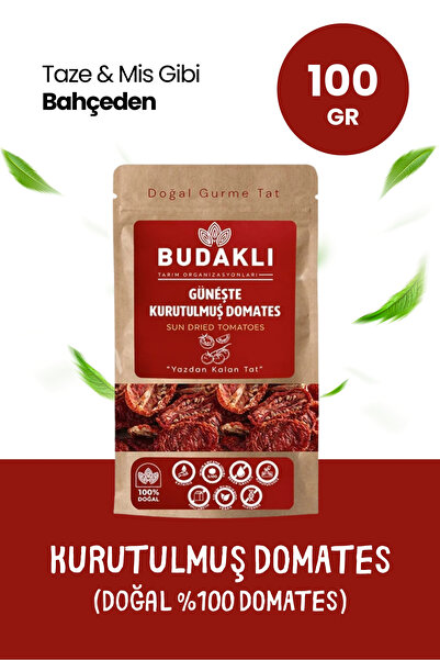 Budaklı Güneşte Kurutulmuş Domates 100 Gr Kuru Domates Domates Kurusu %100 Do...