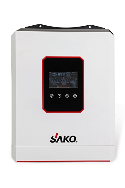 SAKO 3.5KVA 3.5KW 3500 Watt Tam Sinüs Akıllı H.V.110A MPPT İnverter 24Vdc-220...