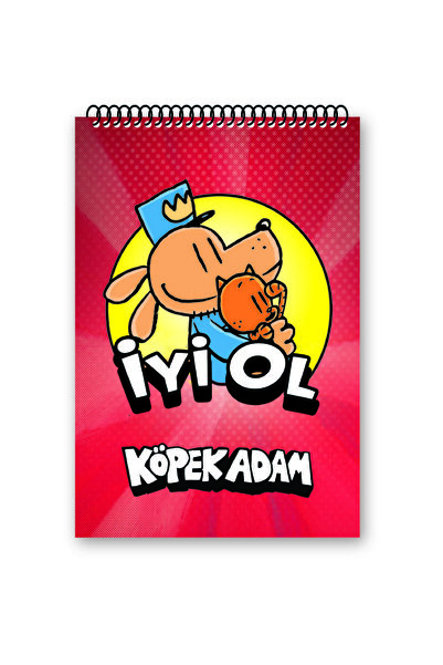 Altın Kitaplar Köpek Adam Not Defteri - 2, 10x16 cm, 60 Yaprak