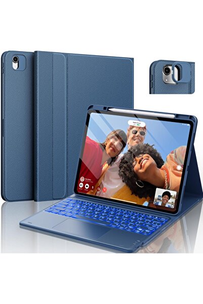 CHESONA Tastatură ultra-ușoară pentru iPad Air de 13 inch, detașabilă magneti...