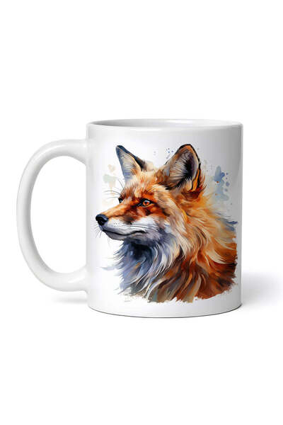 INOVATIX Personalized white mug, Wise Fox, INOVATIX®. 330ml