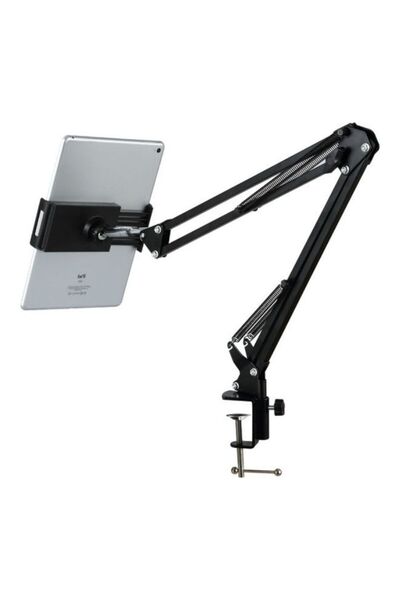 PopZa Multi-Angle 360° Rotating Tablet Holder – Black, Universal Fit