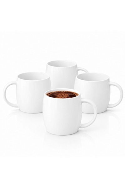 WILMAX ENGLAND Cana cafea portelan WILMAX, mare, din portelan alb, 400 ml, se...