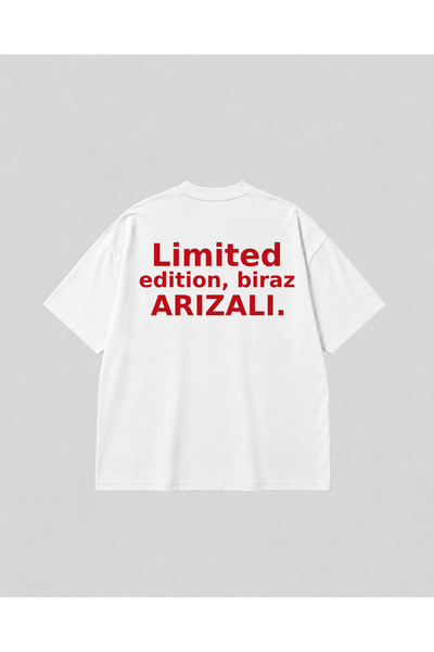 SVART WEAR Slightly Defective Written Back Print Oversize White Unisex Cotton...