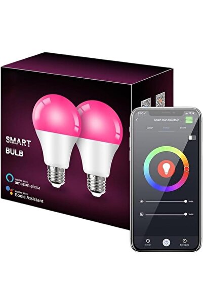 KASTWAVE Tuya Smart LED Light Bulbs E27 9W, Bluetooth Mesh, Dimmable Smart Bu...