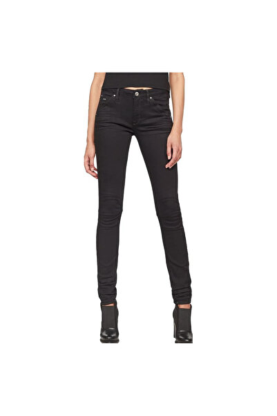 G-STAR RAW Ita Black Superstretch Pants for Women - 5622 Mid Skinny