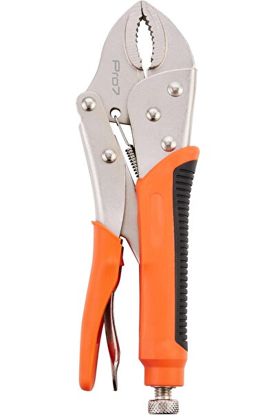 Lawazim Pro7 Vise Plier with Orange and Black Handle -10inch- Heavy-Duty Jaw-...