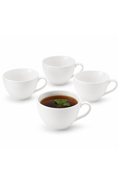 WILMAX ENGLAND Set 4 Cani WILMAX JUMBO Portelan 420ml, Elegante, Durabile, Ac...