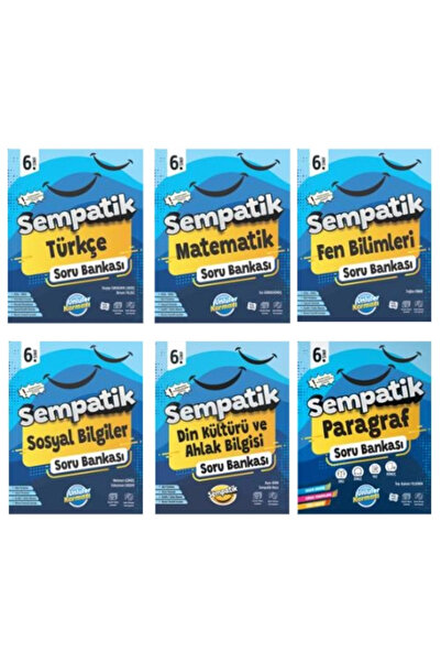 Ünlüler Karması 6.Sınıf Sempatik Soru Bankaları Türkçe - Matematik - Fen - So...