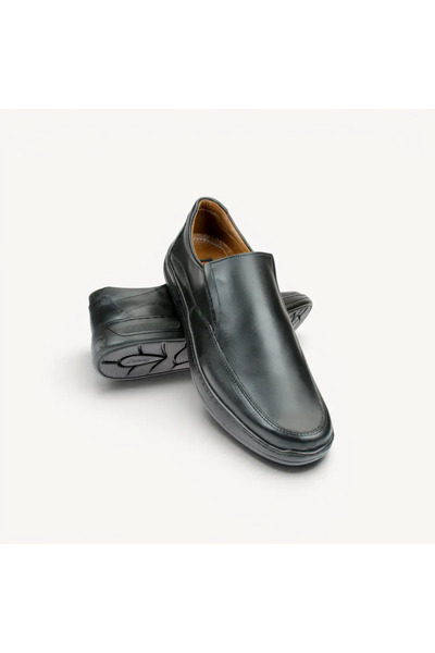 ShoeTypes Men’s Black Slip-On Formal Italian Leather Shoes – Premium Craftsma...