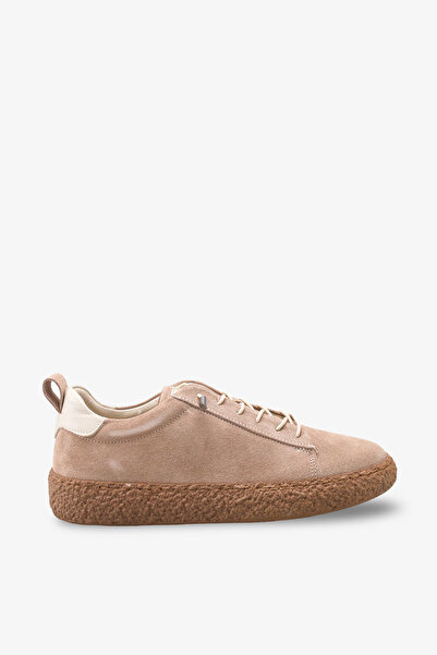 İNNABUTİKK Barsala Women's Genuine Leather Casual Shoes - Beige Suede