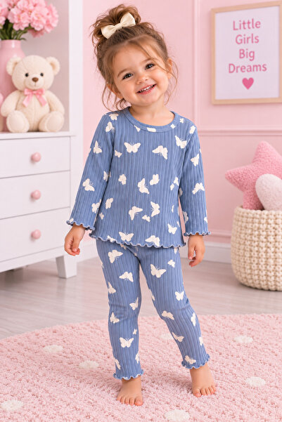 Çipil Butterfly Detailed Tights Set