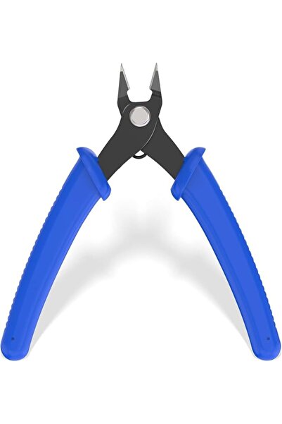 ELECDON Small Spring-Loaded Wire Cutter- 5-Inch Precision Flush Cut Pliers fo...