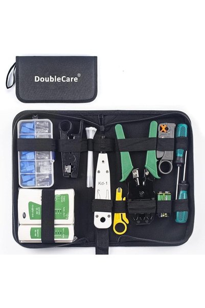 DoubleCare Network Tool Set, 12 in 1 Professional Repair Tools Network Kit Wi...