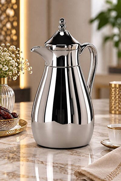 aljahwari 1L Silver Luminous Moon Tea and Coffee Refrigerator