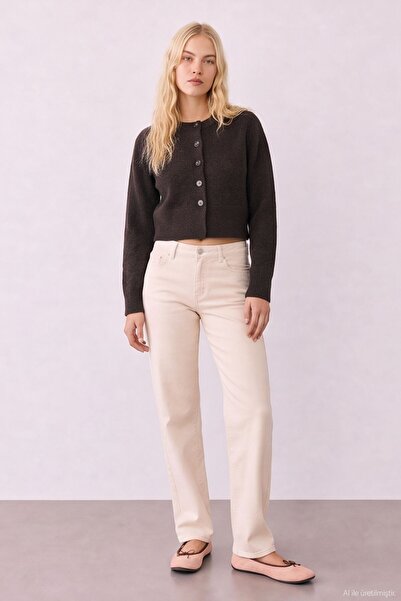 Quzu Button Detailed Knitwear Cardigan