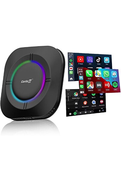 carlinkit أندرويد 13 تي بوكس إس 2، إصدار إل إي دي، 4+64 جيجابايت مع معالج كوا...