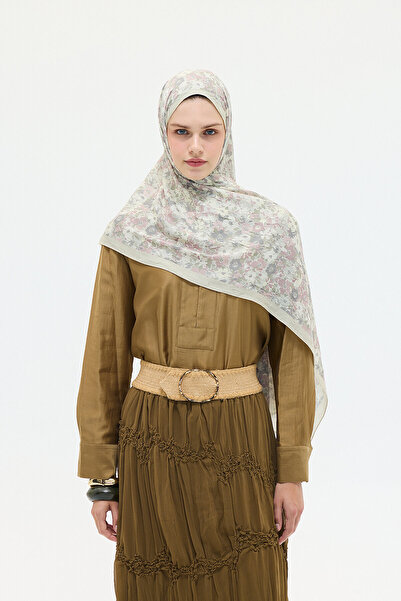 cs camellia scarf Ελίσια Κράσ Σάλ - Ελιά