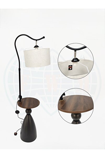 Binshihon Home Modern Luxury Design Elegant Standing Light with Wooden Base S...