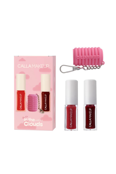 CALLA Makeup مجموعة إن ذا كلاودز مع حامل زيت الشفاه - السماء البنفسجية والحلم...