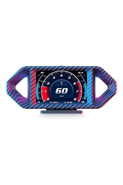 Yighlima شاشة عرض HUD للسيارة، مقياس ذكي OBDⅡ+GPS - يعرض السرعة، استهلاك الوق...