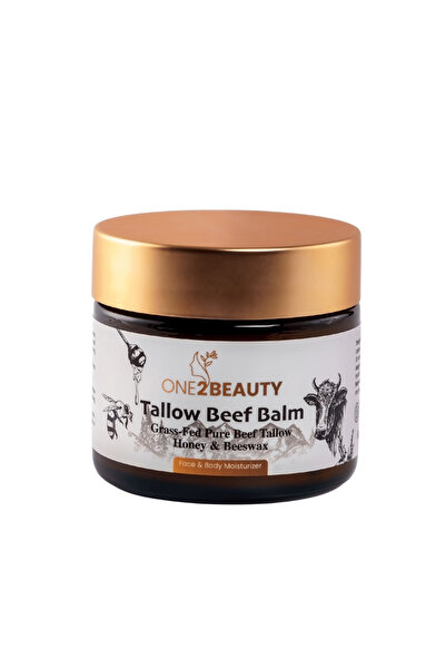 ONE 2BEAUTY One2Beauty Grass-Fed Beef Tallow Body and Skin Butter - Natural M...