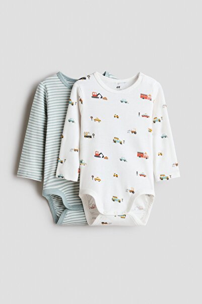 H&M 2'li Pamuklu Body