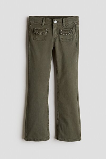 H&M Zımba Detaylı Gabardin Pantolon