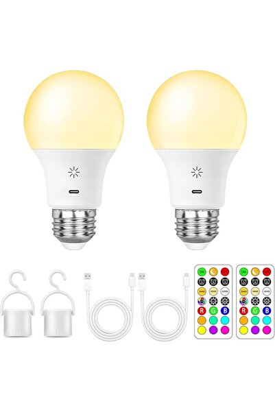 NALACAL مصباح LED قابل لإعادة الشحن عبر USB مع جهاز تحكم عن بعد، مصباح ذكي مت...