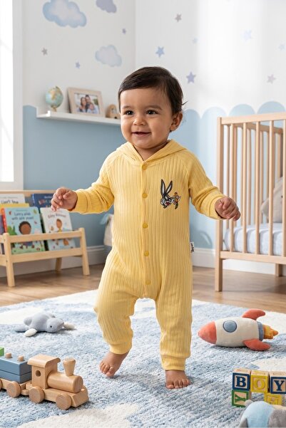 Baby Mii Tavşan Kulaklı Kapüşonlu Tulum