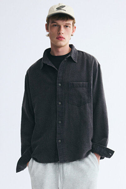 H&M Pamuklu Overshirt Gömlek