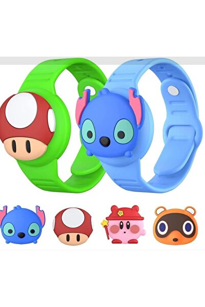 XICEN 2 Pack Bracelet for Kids, Cute Cartoon GPS Tracker Tag Holder with Watc...