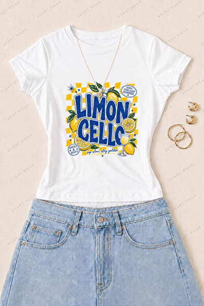 SVART WEAR Ženska majica kratkih rukava Limoncello sa limunovim printom, od p...