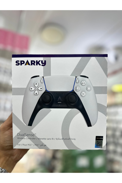 SPARKY وحدة تحكم لاسلكية بلاي ستيشن 5 ابيض