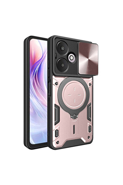 Techsuit Husă pentru Xiaomi Redmi 13C 5G, CamGuard Pro, rose gold - rose gold