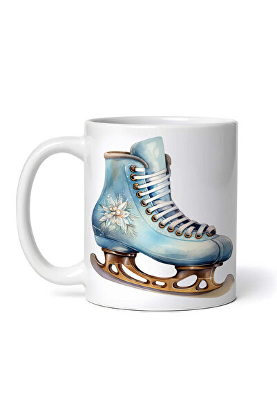 INOVATIX Personalized white mug, Ice Skates, INOVATIX®. 330ml
