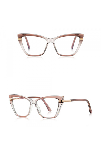 Techsuit Ochelari De Calculator Dama 2271, Anti-Blue Light, Maro Deschis