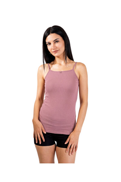 Lonca Tekstil Bamboo String Strap Women's Tank Top Package Includes Single Item